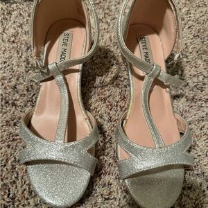 Steve Madden Silver kids heels